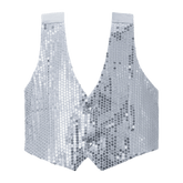 Silver Sequin Vest - Kids